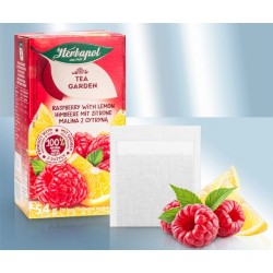 Чай со вкусом малины и лимона, 20 пакетиков